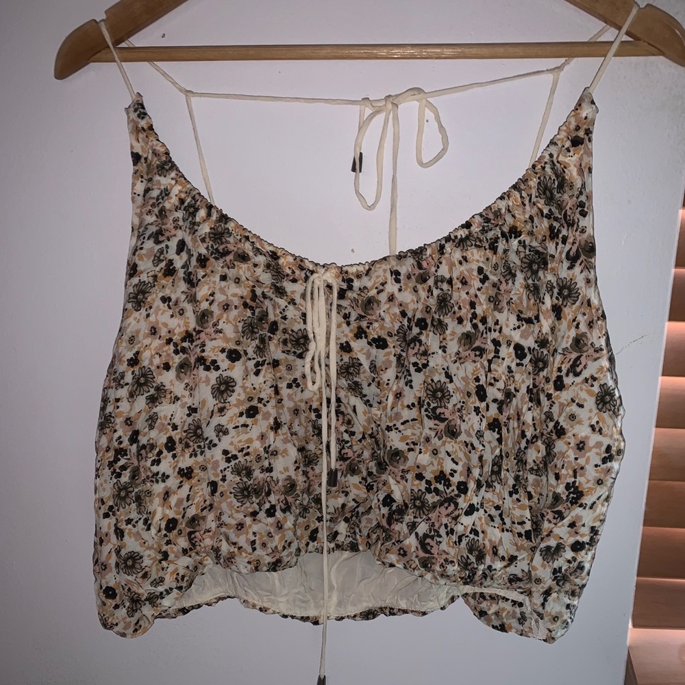 free people floral cami top